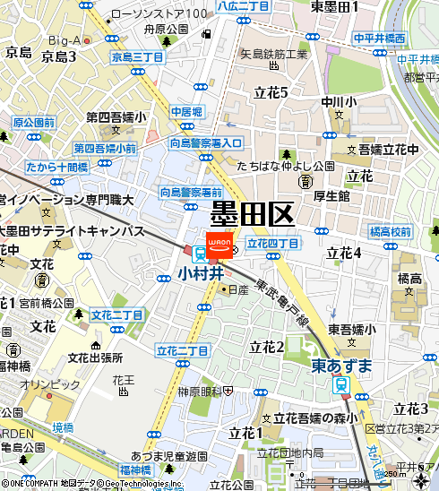 まいばすけっと小村井駅前店付近の地図